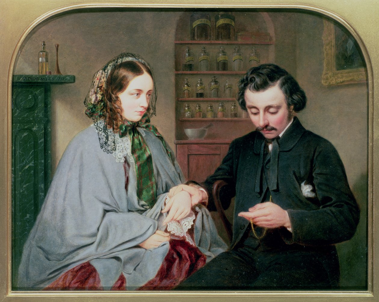 Doktor, kolem roku 1860 od Arthur Miles