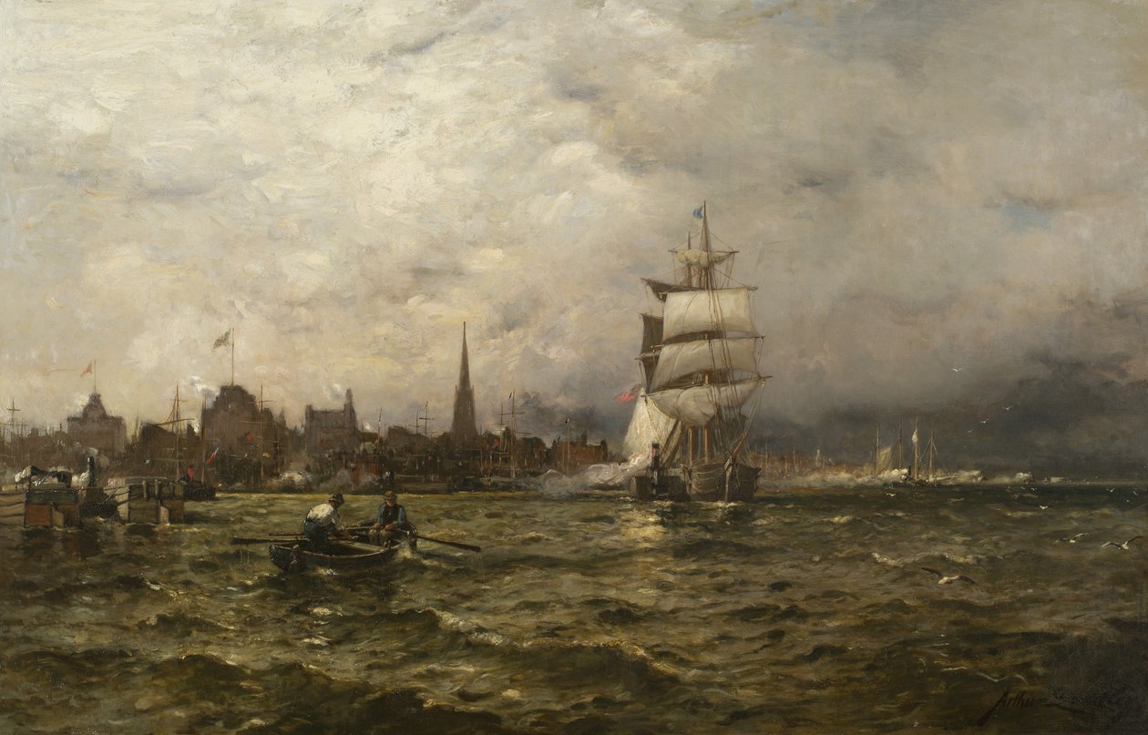 Aprílový den, New York, 1881 od Arthur Quartley