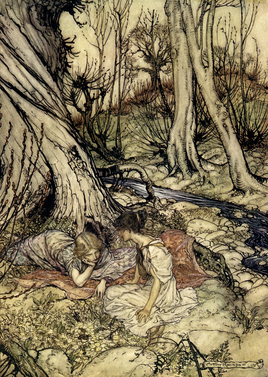 Sen noci svatojánské od Arthur Rackham