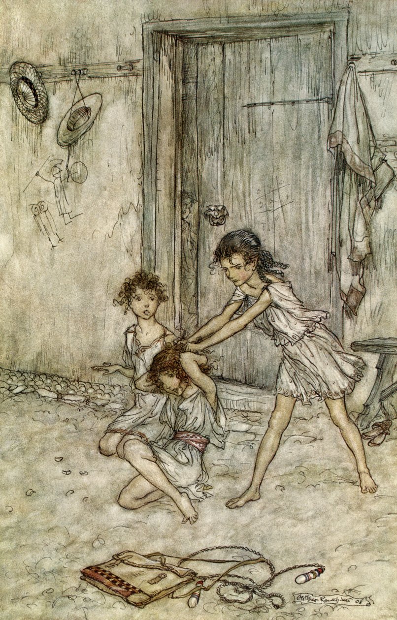 Sen noci svatojánské od Arthur Rackham