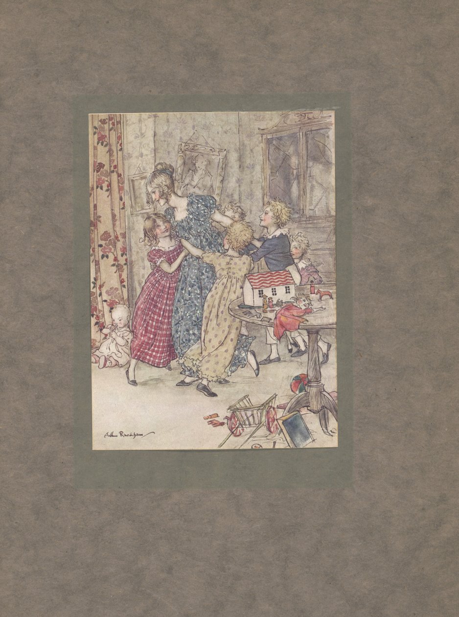 „Zčervenalá a bouřlivá skupina“, 1915 od Arthur Rackham