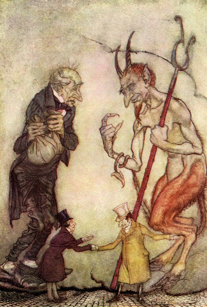 Vánoční koleda Charlese Dickense od Arthur Rackham