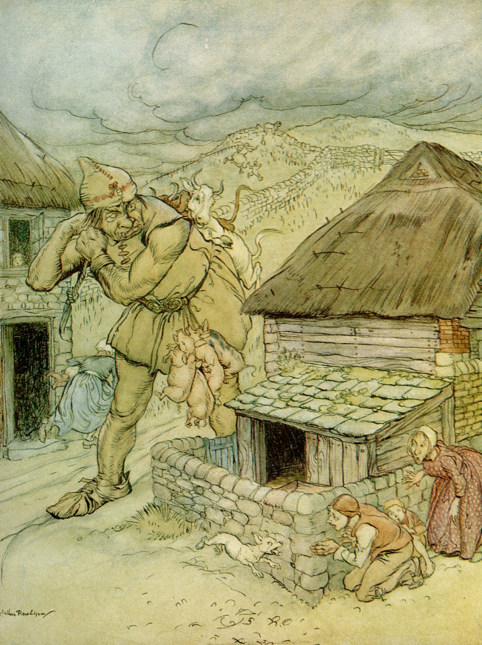 Jack the Giant Killer od Arthur Rackham
