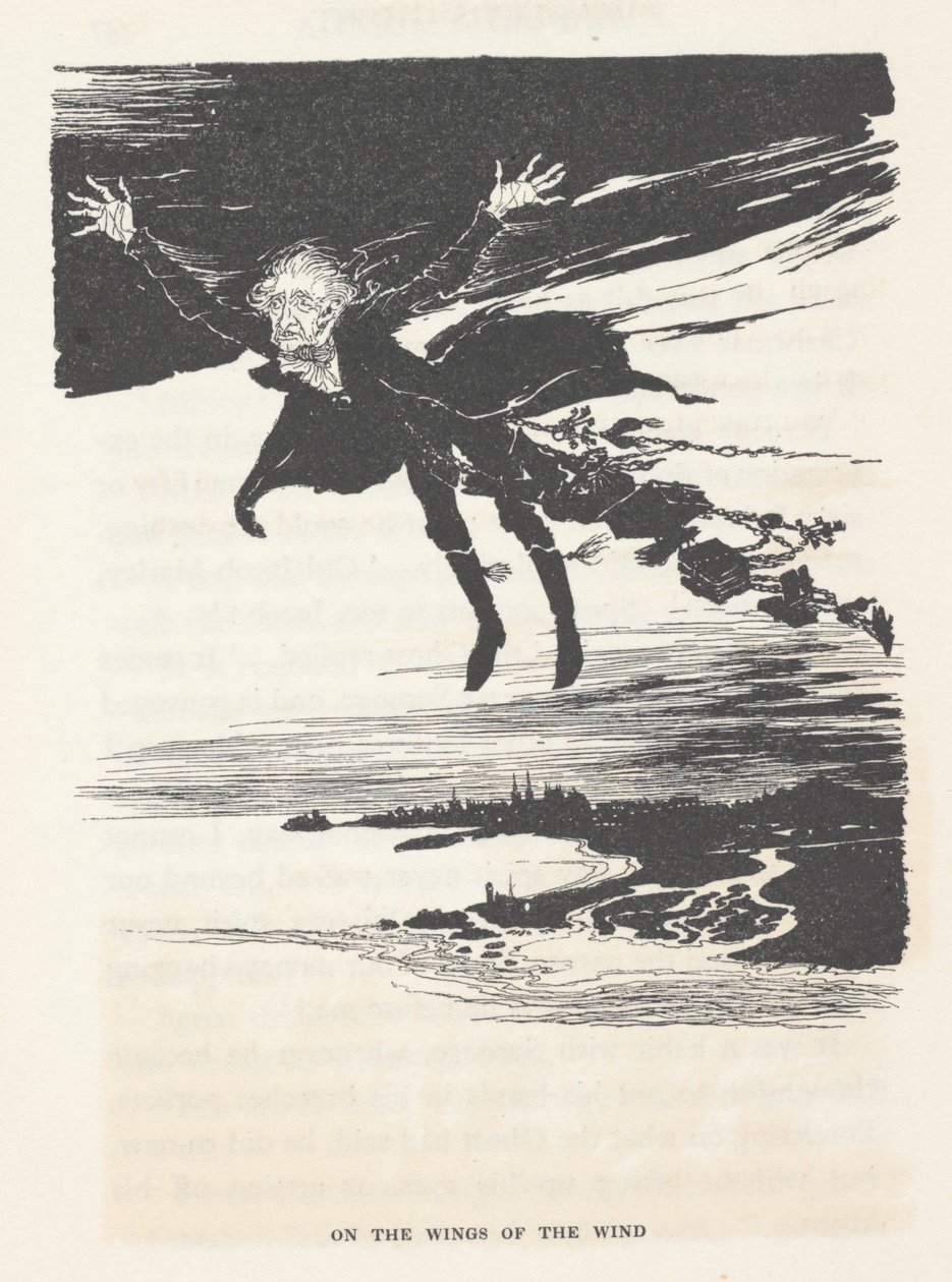 „Na křídlech větru“, 1915 od Arthur Rackham