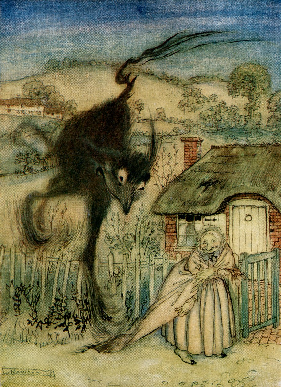The Bogey Beast, z anglických pohádek převyprávěných F.A. Steelem, 1927 od Arthur Rackham