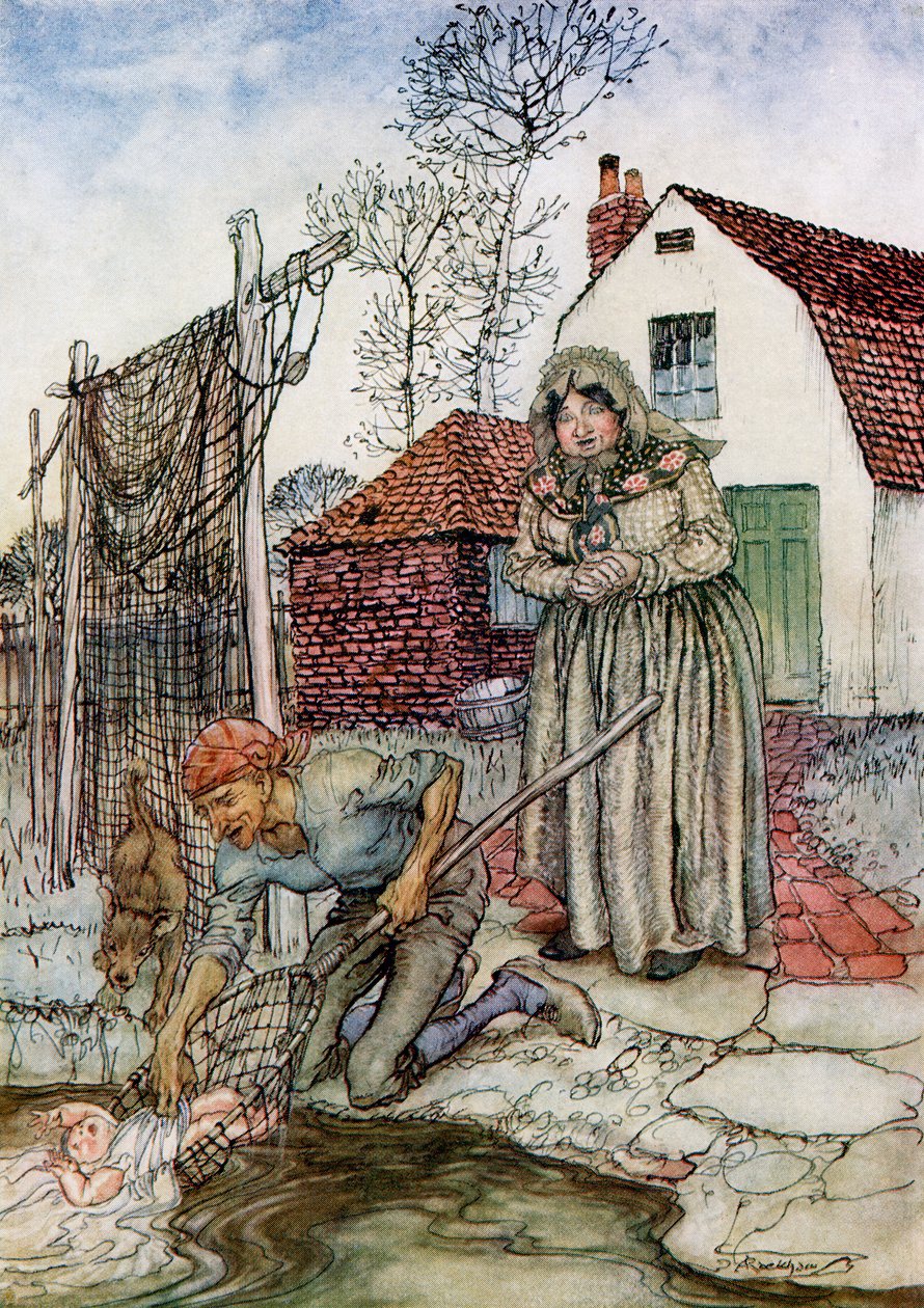 Ryba a prsten, z anglických pohádek převyprávěných F.A. Steelem, 1927 od Arthur Rackham