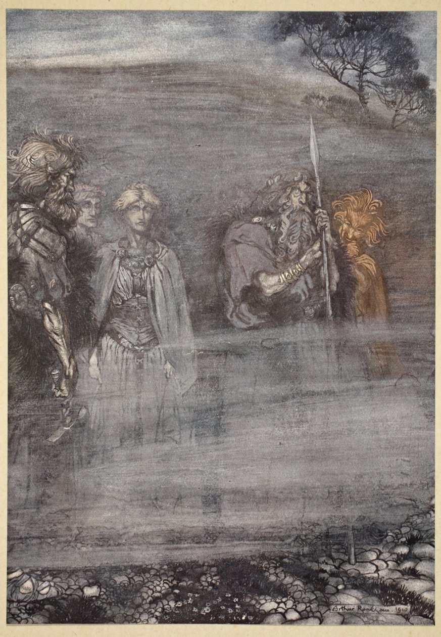 Bohové chřadnou a stárnou při ztrátě Freie, ilustrace z 