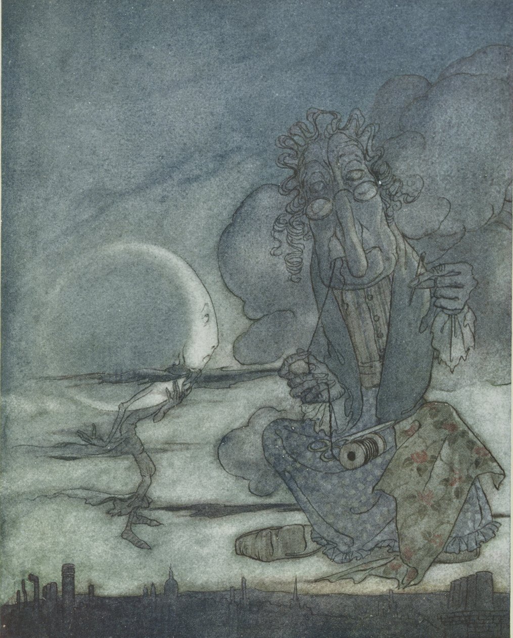 Měsíc a její matka, ilustrace z 