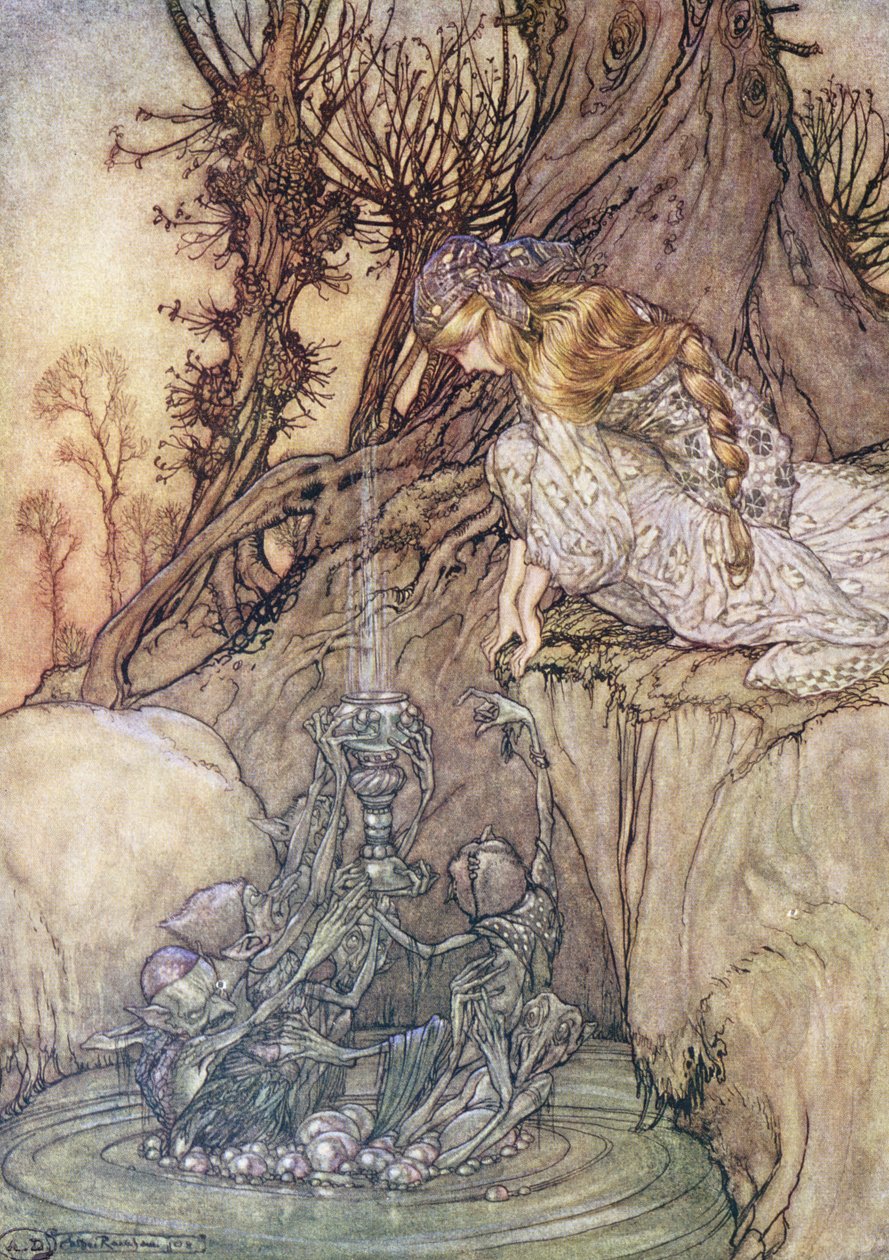 Kouzelný pohár, cca 1908 od Arthur Rackham