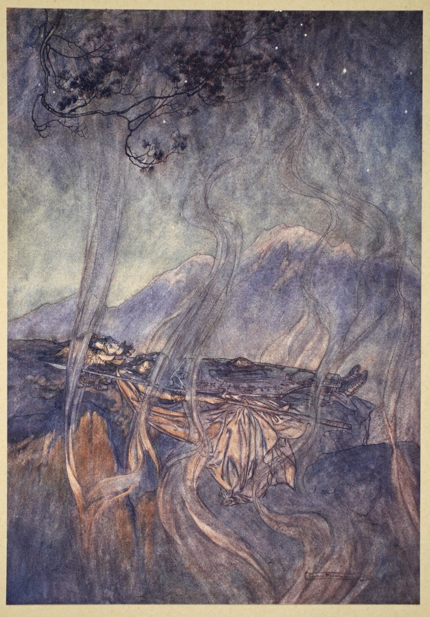 Spánek Brunnhildy, ilustrace z 