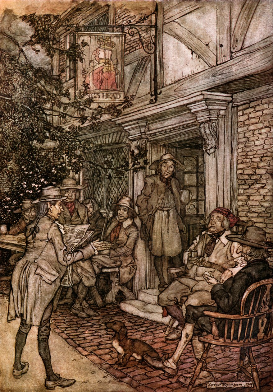 Washington Irving je krátký od Arthur Rackham