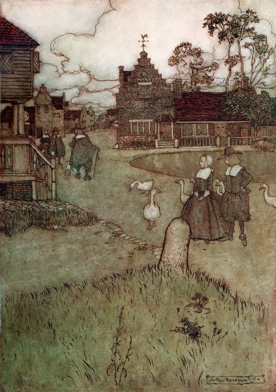 Washington Irving je krátký od Arthur Rackham
