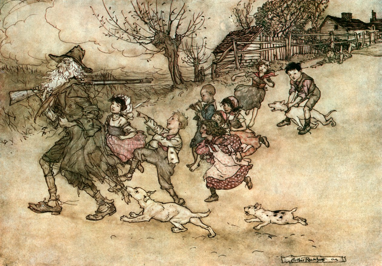 Washington Irving je krátký od Arthur Rackham
