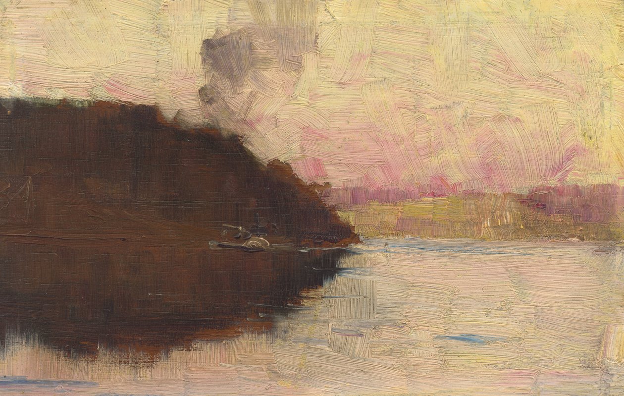 The Point, západ slunce od Arthur Streeton