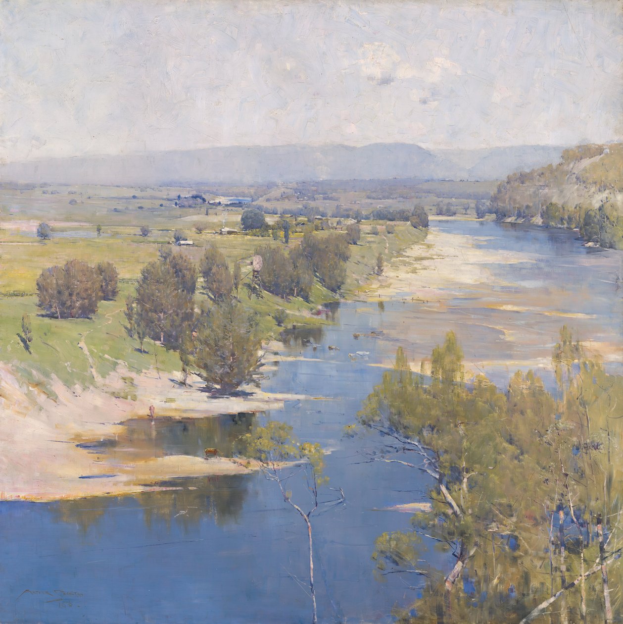 Průhledná síla purpurového poledne od Arthur Streeton
