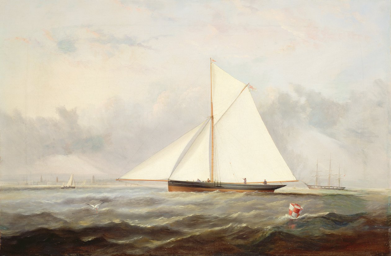 Cutter Yacht u Ryde od Arthur Wellington Fowles