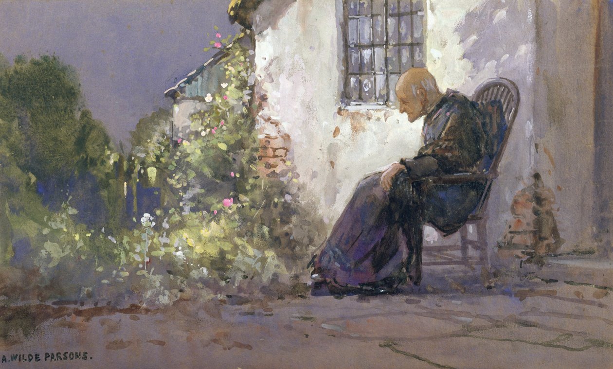 95 stupňů ve stínu, 1912 (wc na tabuli) od Arthur Wilde Parsons