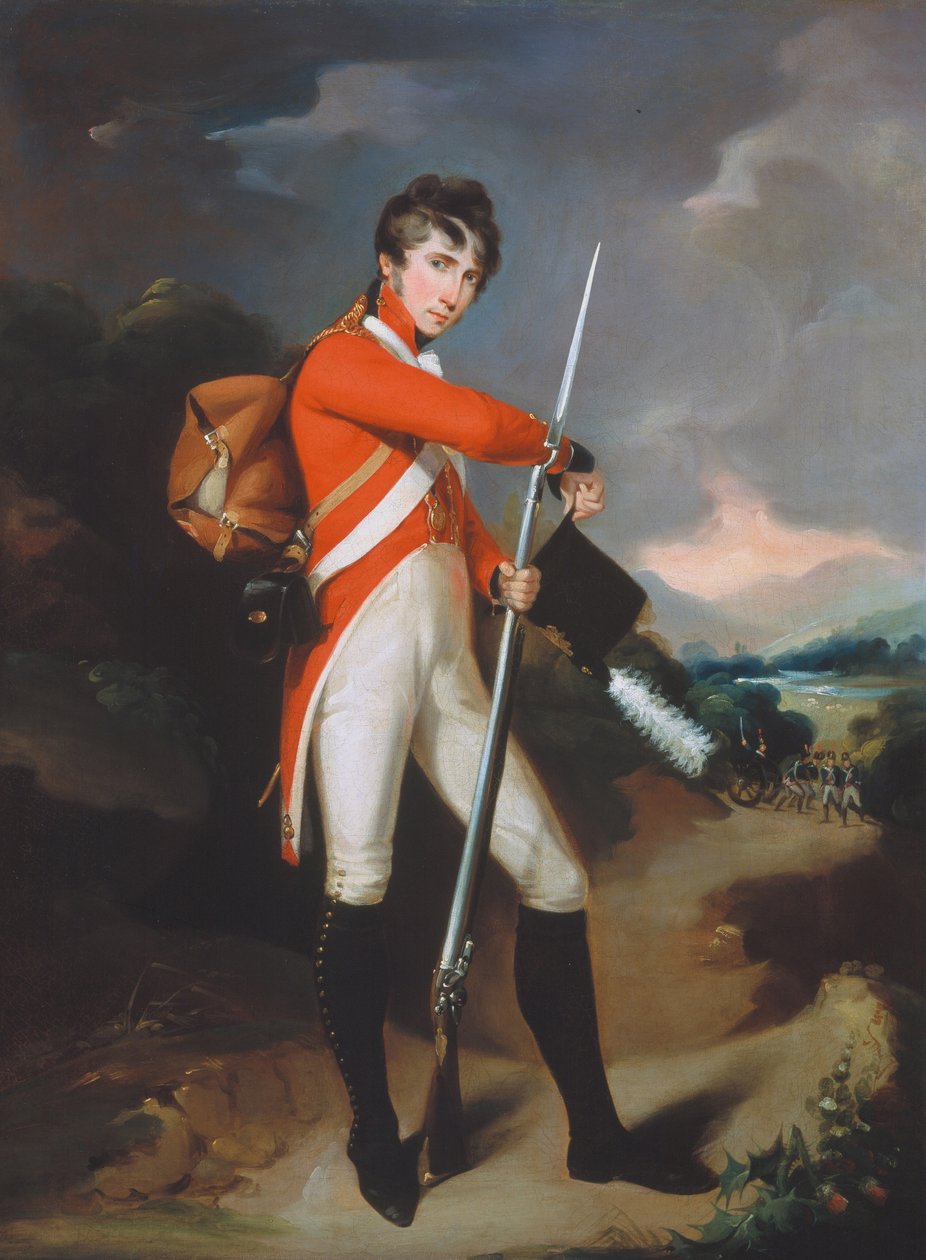 Granátník dobrovolnického pluku, kolem roku 1805 od Arthur Devis