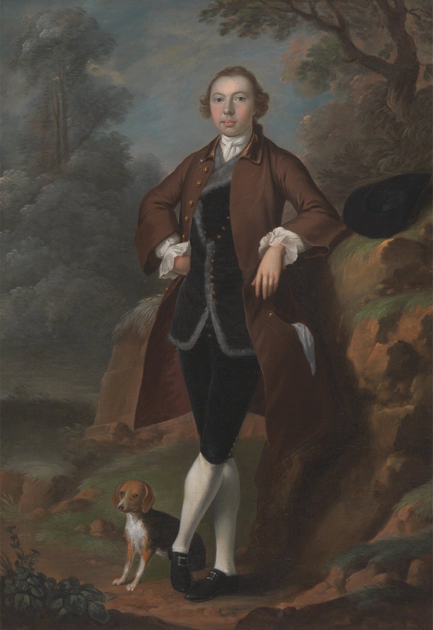 William Farington ze Shawe Hall, Lancashire od Arthur Devis