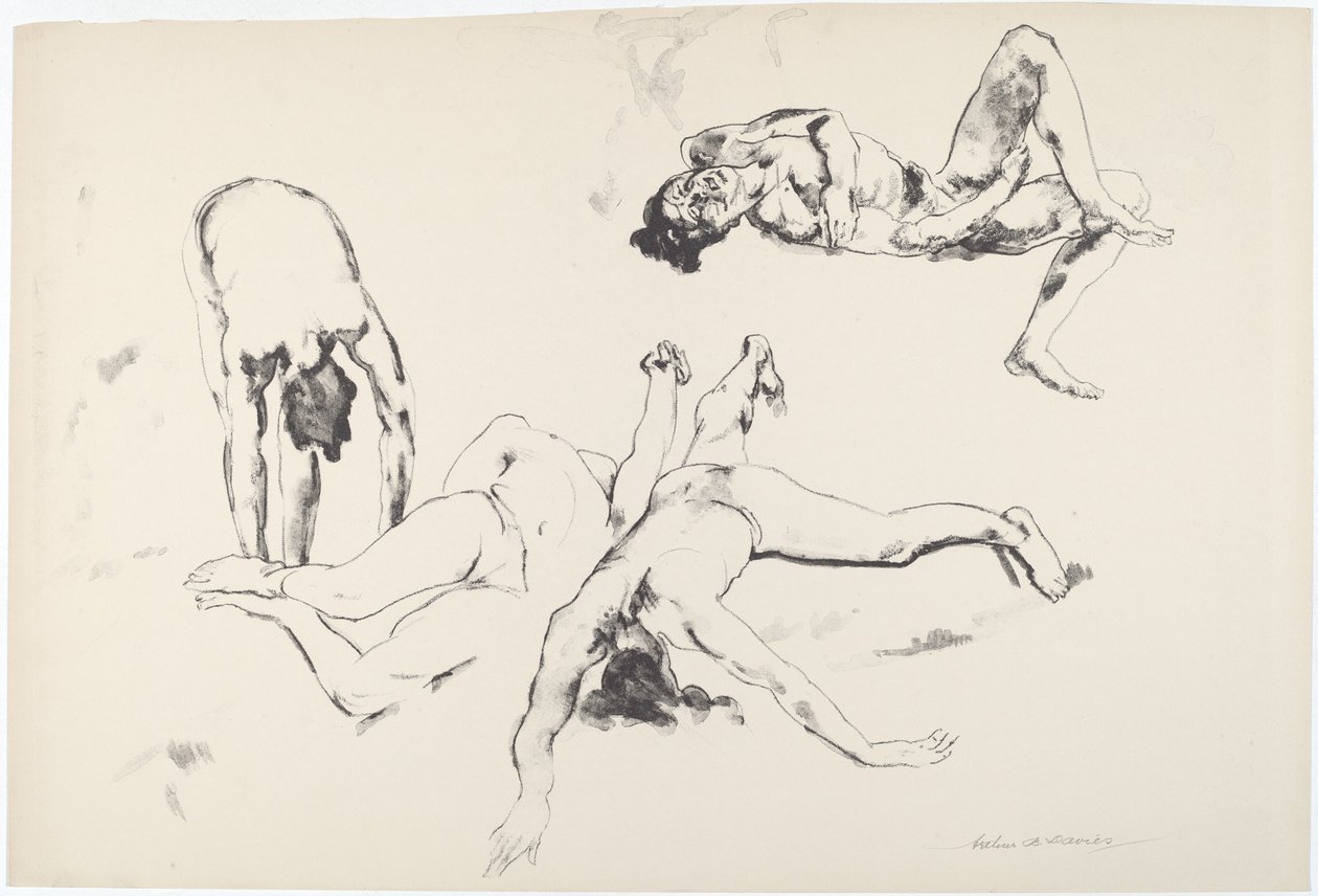 Muži v agónii od Arthur B. Davies