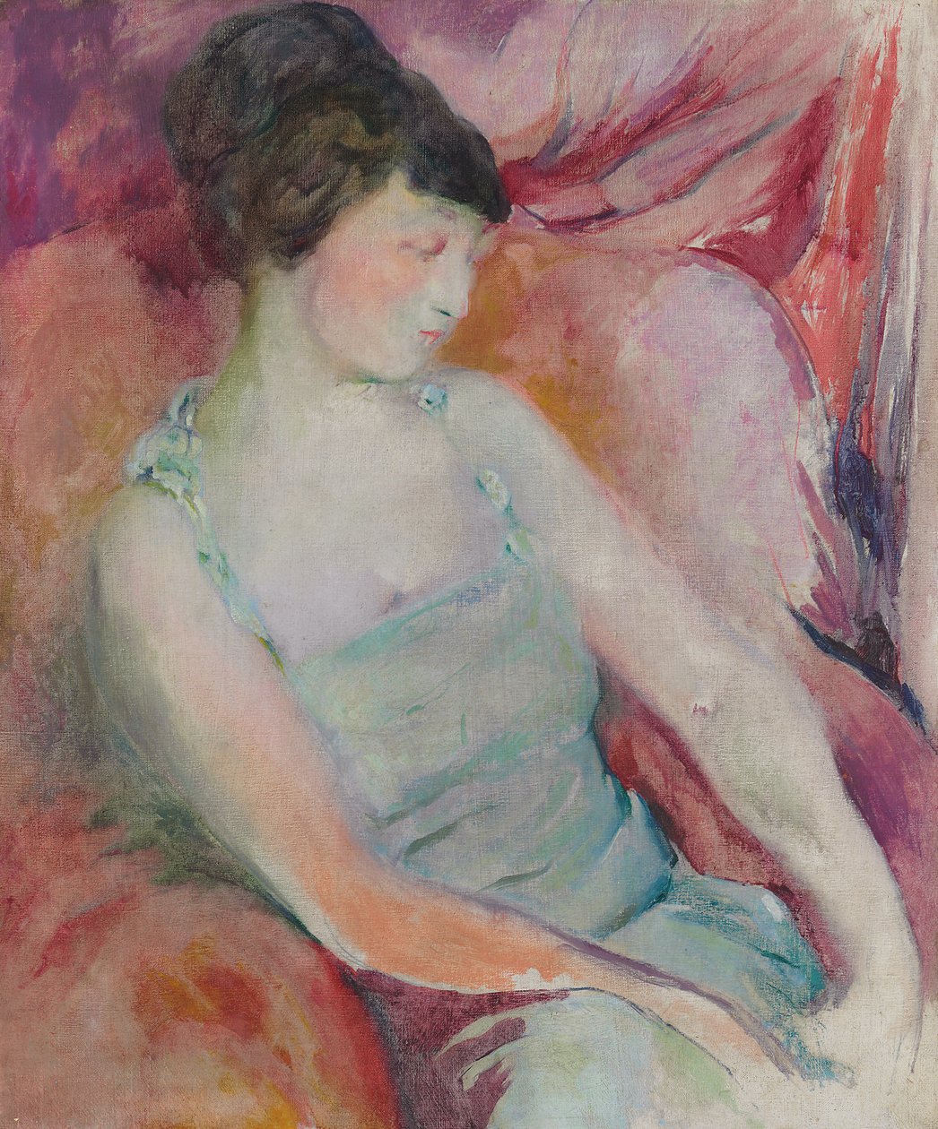 Portrét Helen Fleck Seyffert, kolem roku 1921 (olej na plátně) od Arthur Beecher Carles