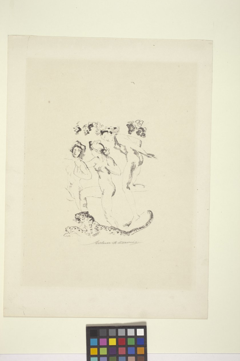 Bacchantes (litografie) od Arthur Bowen Davies