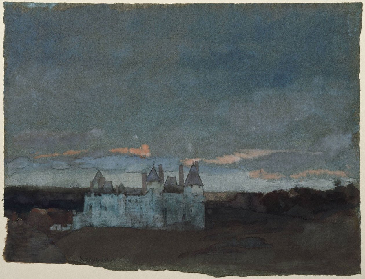 Zámek Langeais, Touraine od Arthur Bowen Davies
