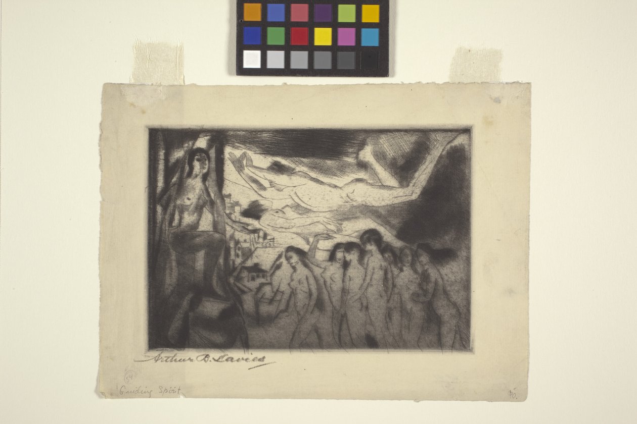 Guiding Spirit (leptání a ruleta) od Arthur Bowen Davies