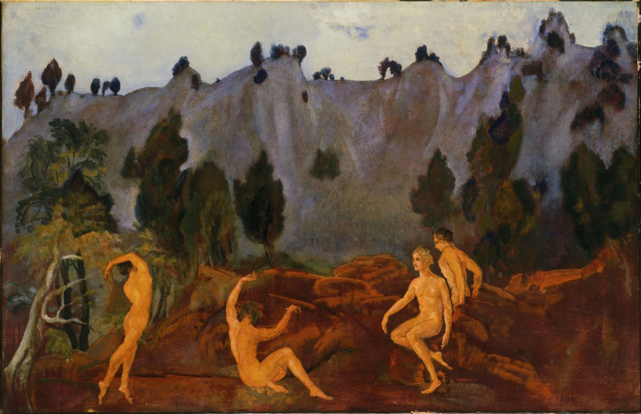 Váhání Orestes od Arthur Bowen Davies