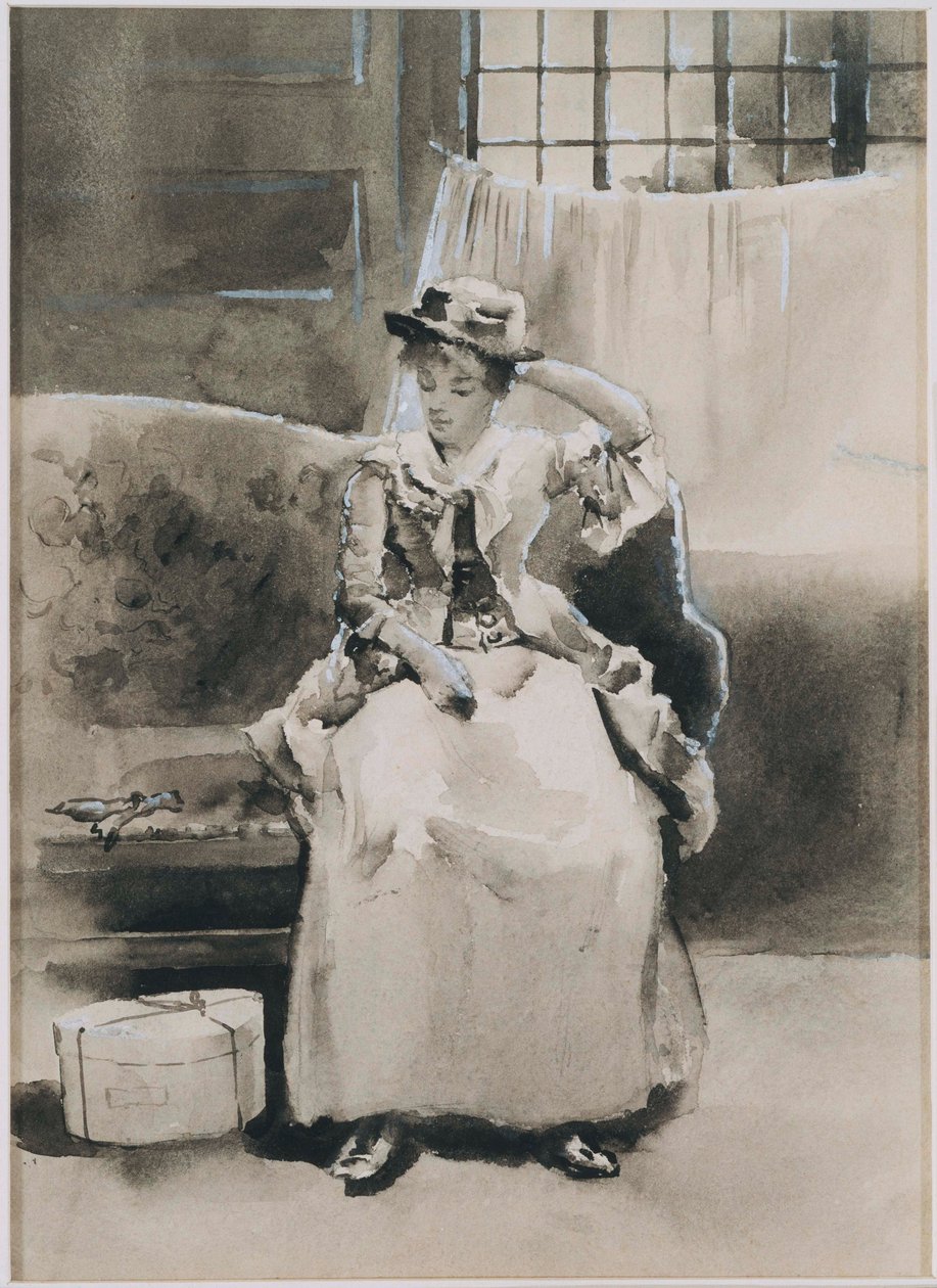 Untitled (sedící žena) od Arthur Bowen Davies