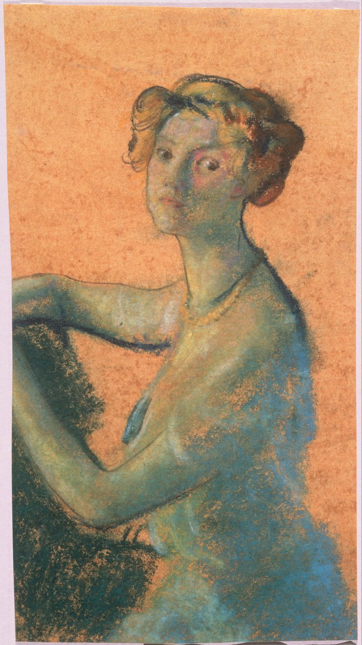 Žena s oranžovým pozadím od A.B. Daviesova kniha, vydání -25, 50 od Arthur Bowen Davies