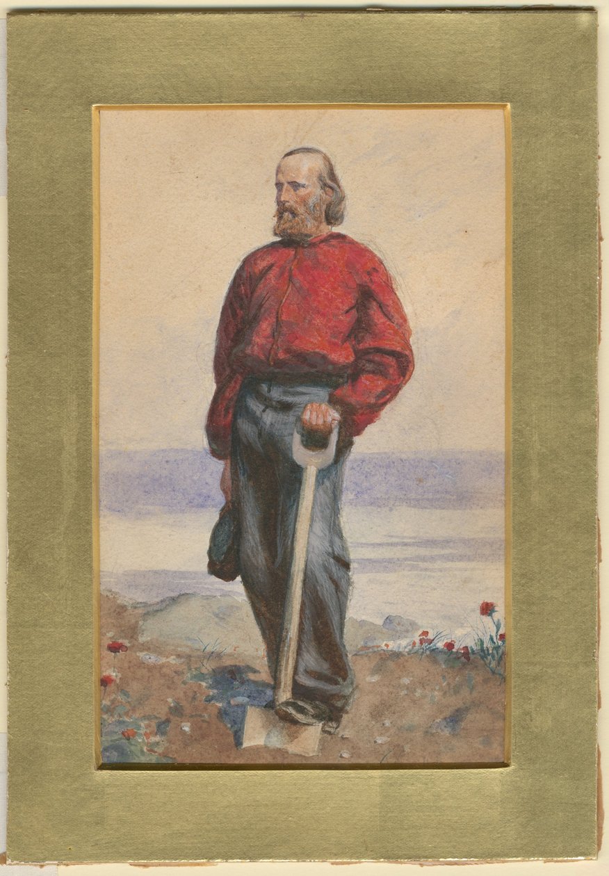 Ostrov Giuseppe Garibaldi na ostrově Capri, 1860 od Arthur Boyd Houghton
