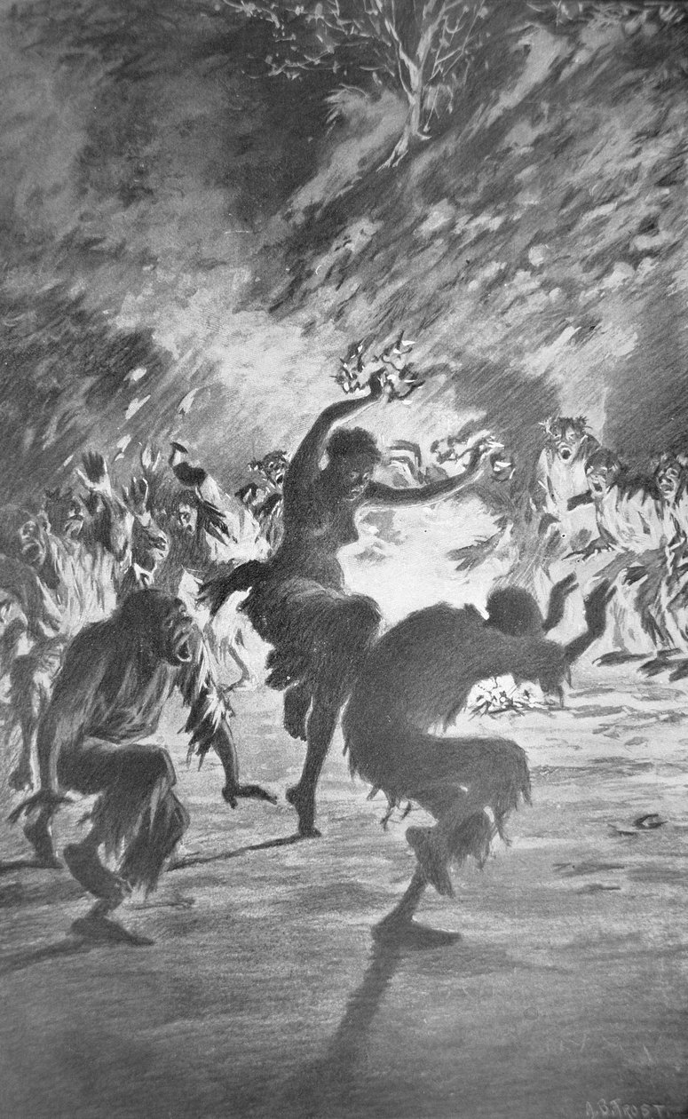 Haitský rituál voodoo od Arthur Burdett Frost