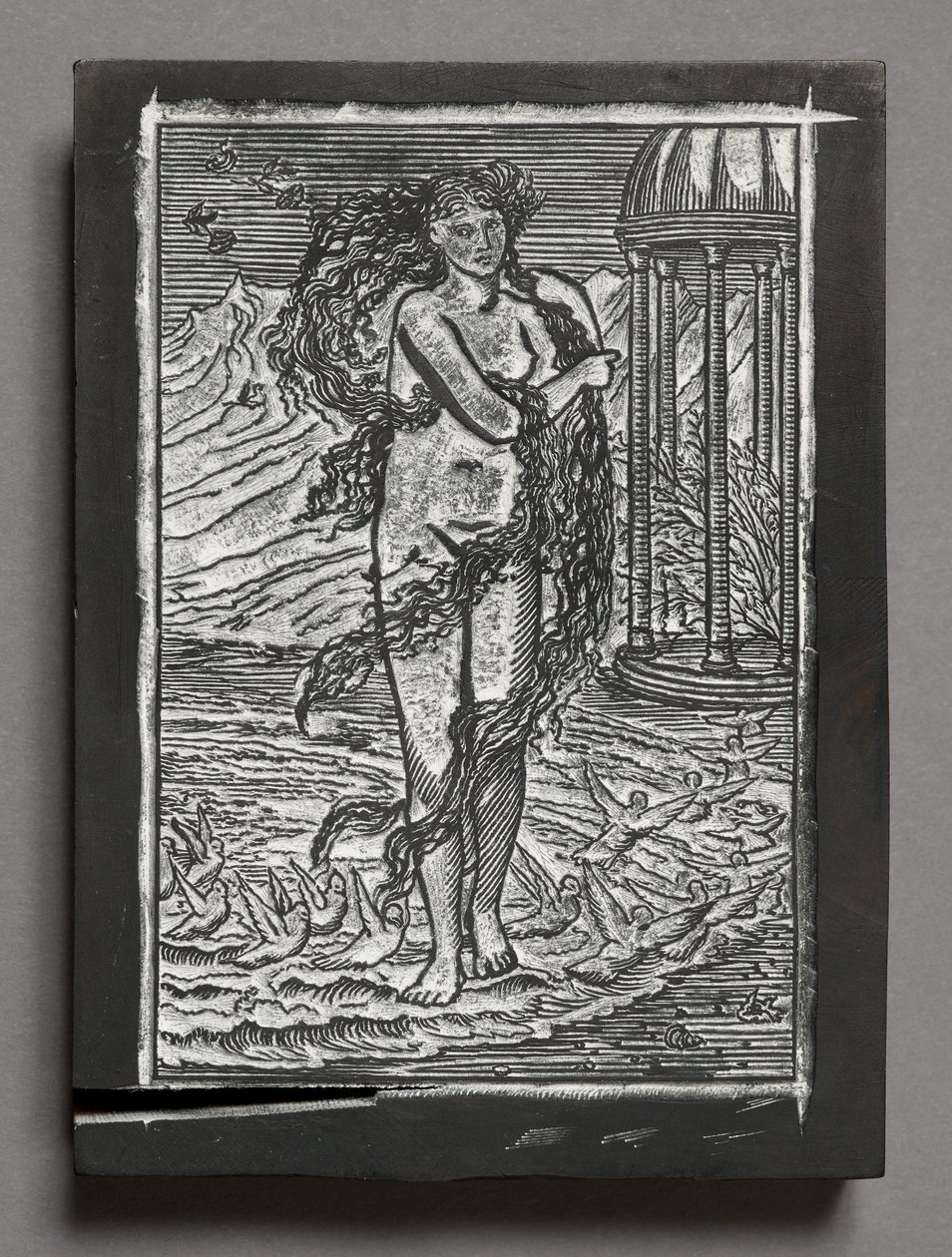 Příběh Amor a Psyché - Venuše, podle Edwarda Coleyho Burne-Jonese (rytý dřevěný blok) od Arthur Burgess