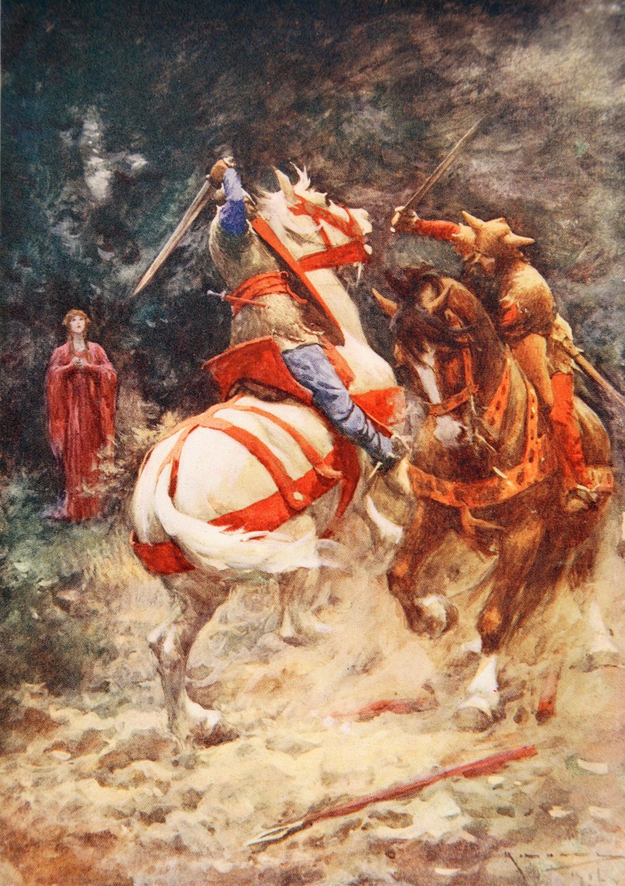 Labutí rytíř (barva lito) od Arthur C. (after) Michael