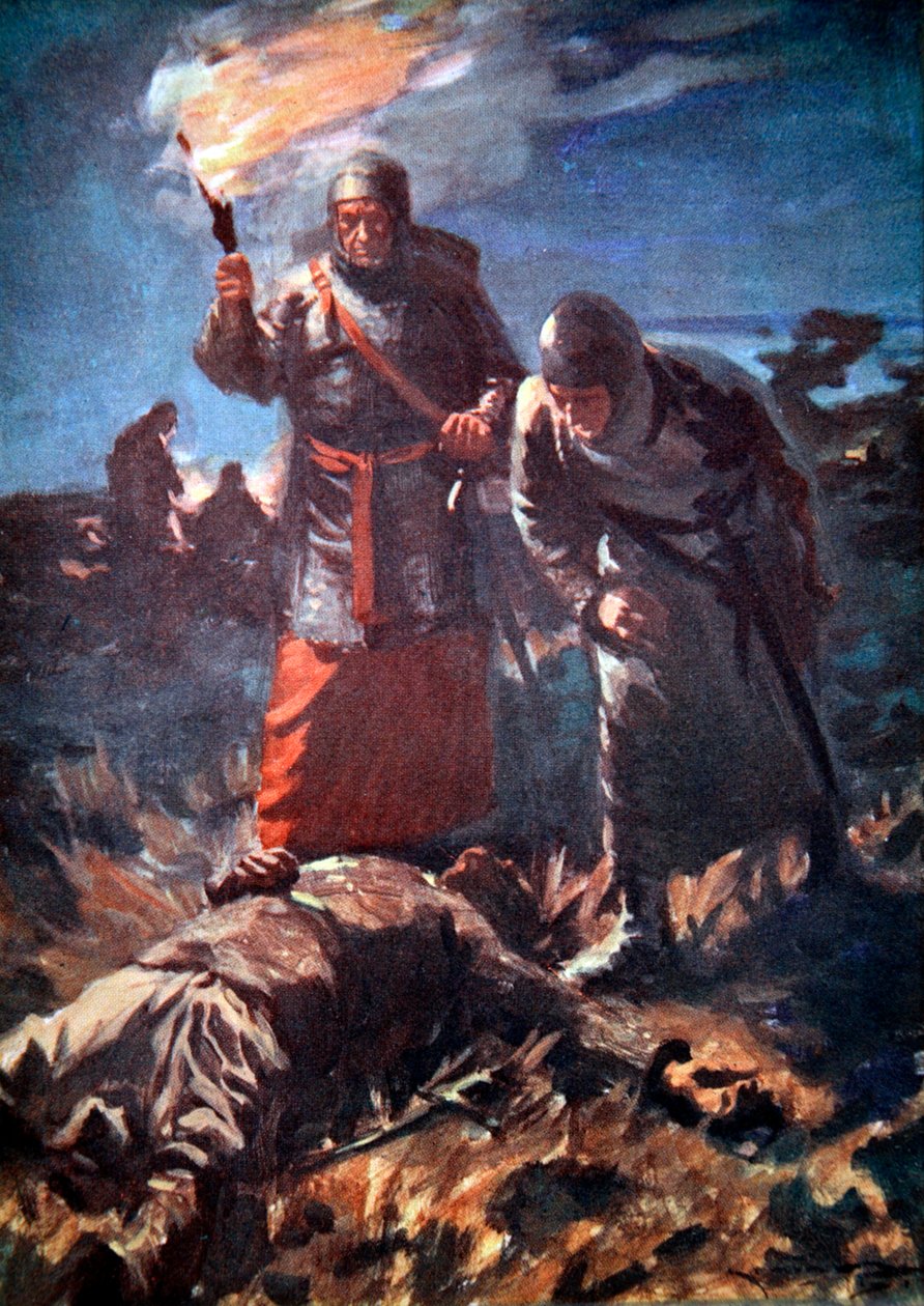 Následky bitvy u Legnana, Itálie, 1176 1913. od Arthur C Michael