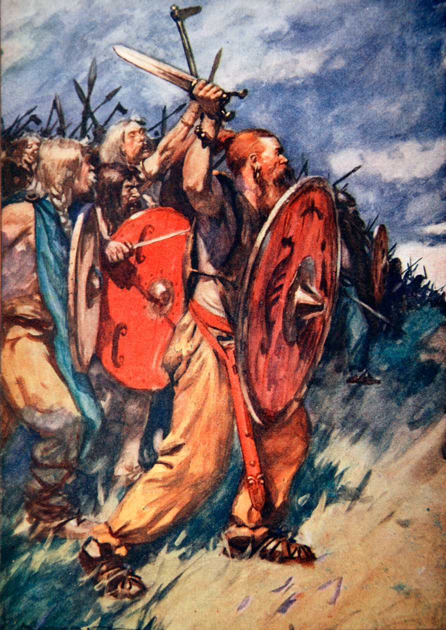 Bitva u Teutoburského lesa, Německo, 9 n. l. 1913 od Arthur C Michael