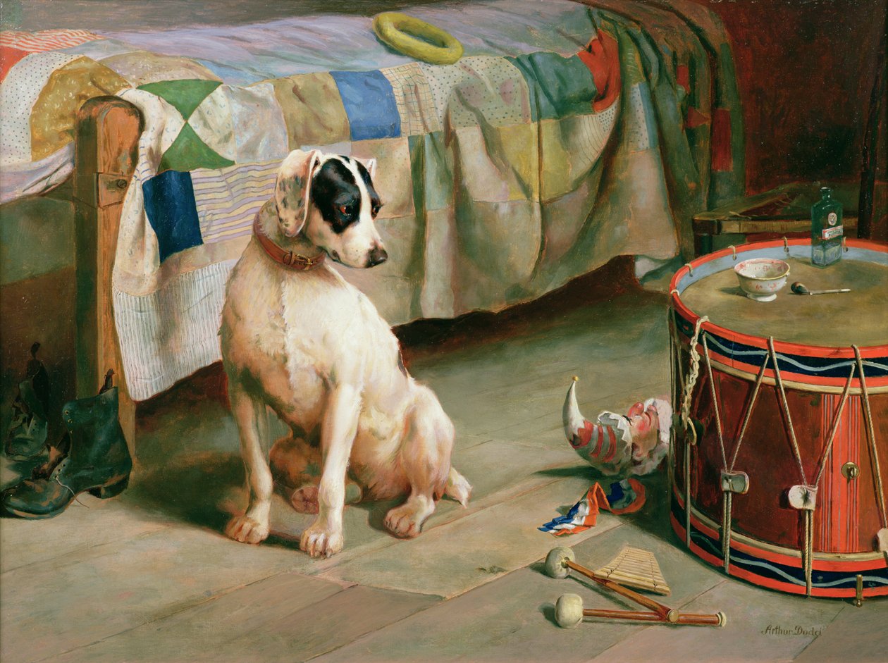 Hide and Seek (olej) od Arthur Charles Dodd