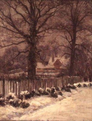 Snowy Lane od Arthur Claude Cooke