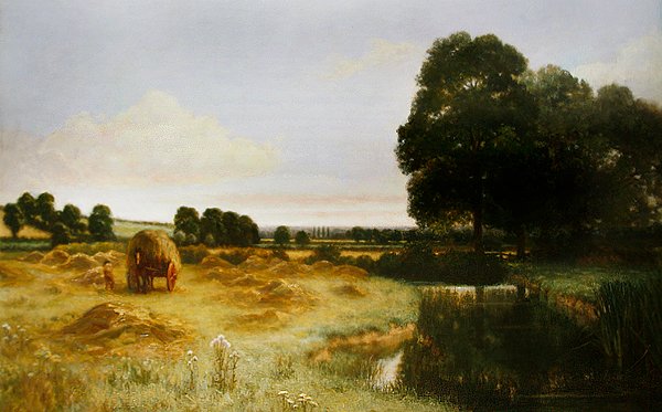 Anglická zelená a příjemná země (olej na plátně) od Arthur Claude Cooke