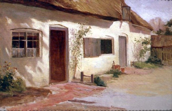 Pohled na chatu od Arthur Claude Cooke