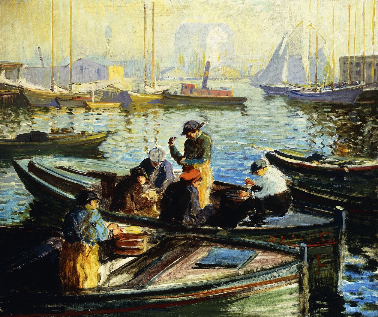 Bostonský přístav od Arthur Clifton Goodwin