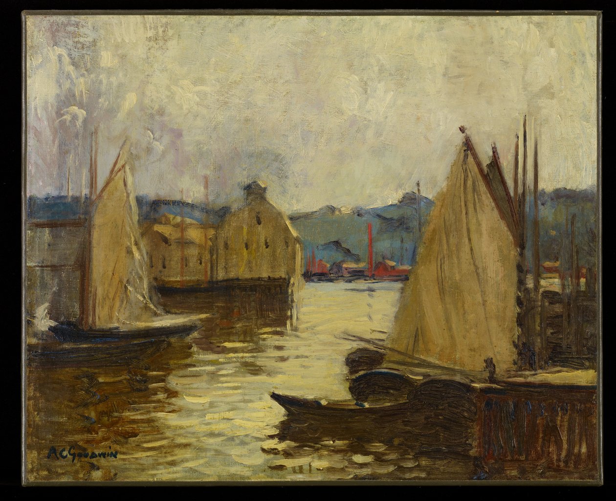 Gloucester Harbour, kolem roku 1910 od Arthur Clifton Goodwin