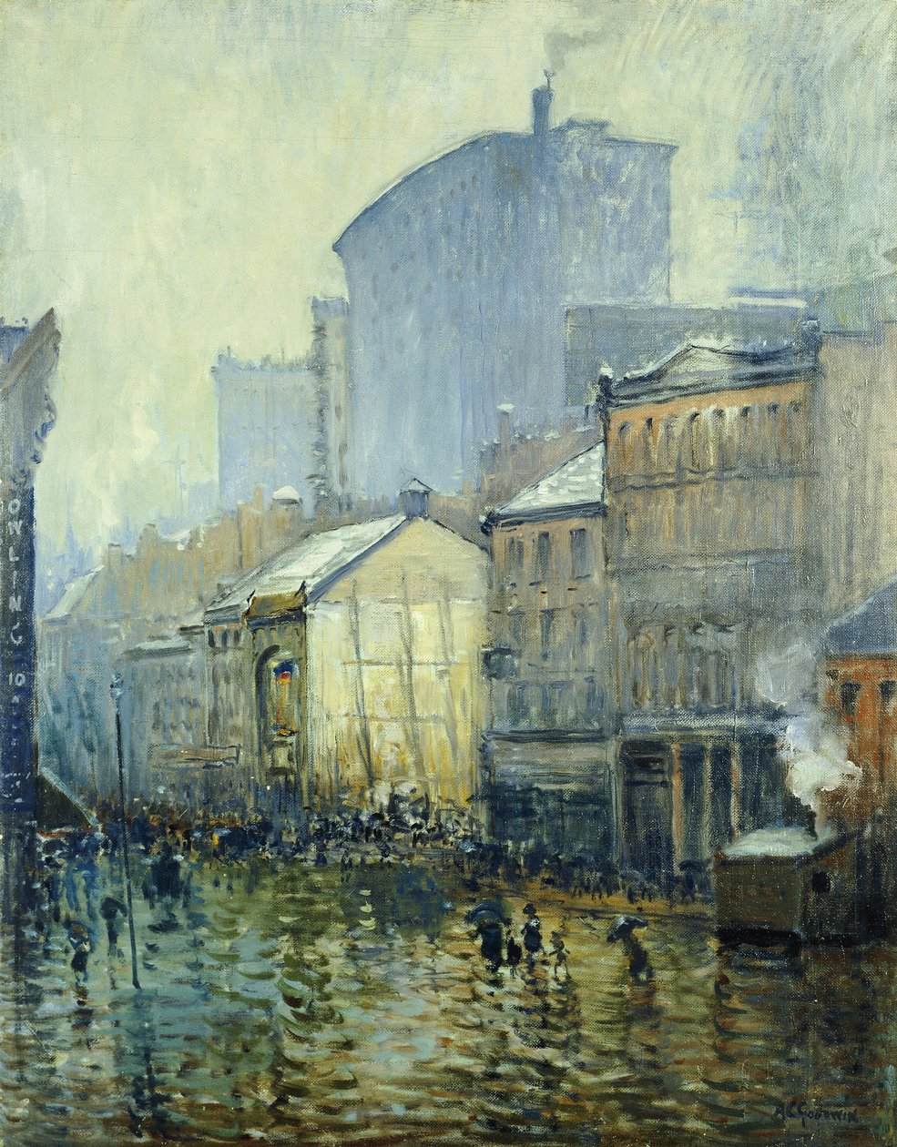 Dolní Manhattan od Arthur Clifton Goodwin