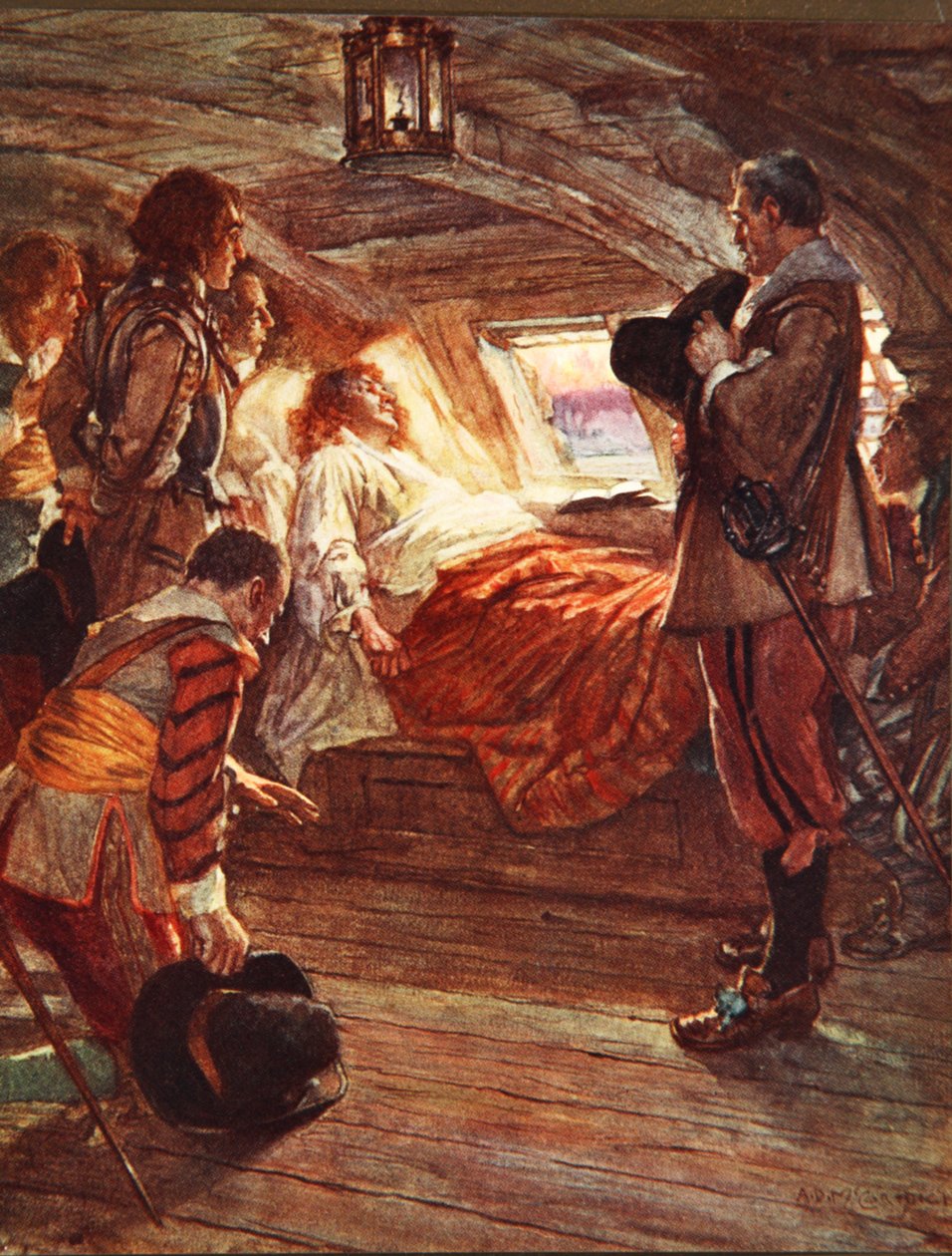 The Death of Admiral Blake (1599-1657) ilustrace z 