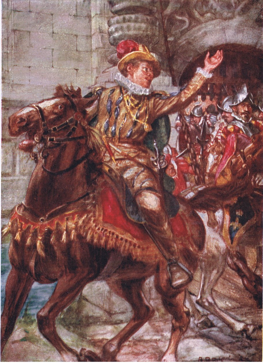 Tady je vaše město, chlapci. Jděte se toho zmocnit, ilustrace z Romance of History: The Netherlands, 20. léta 20. století od Arthur David McCormick