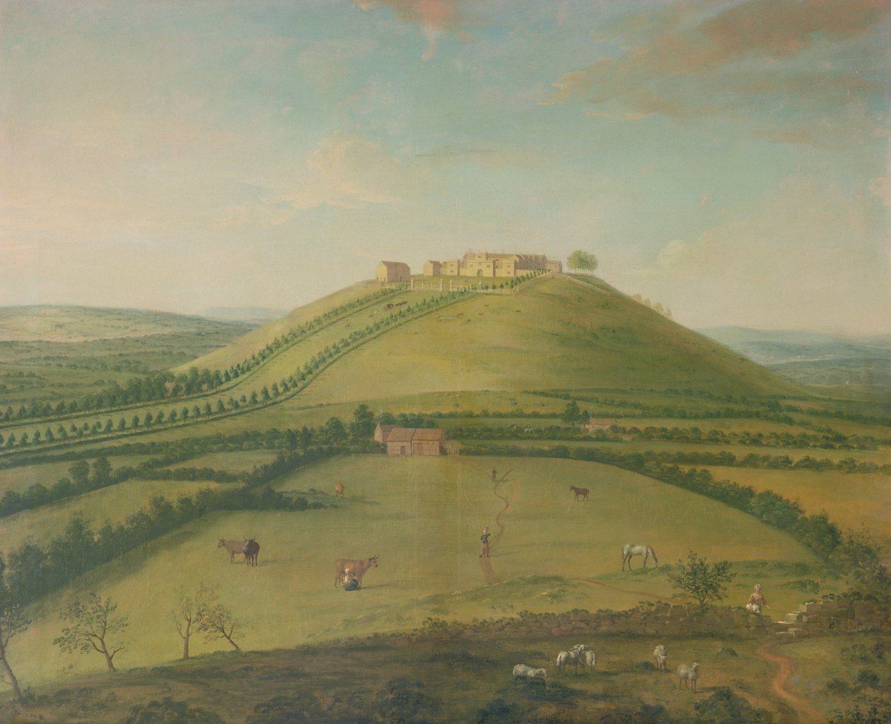 Hoghton Tower, 18. století od Arthur Devis