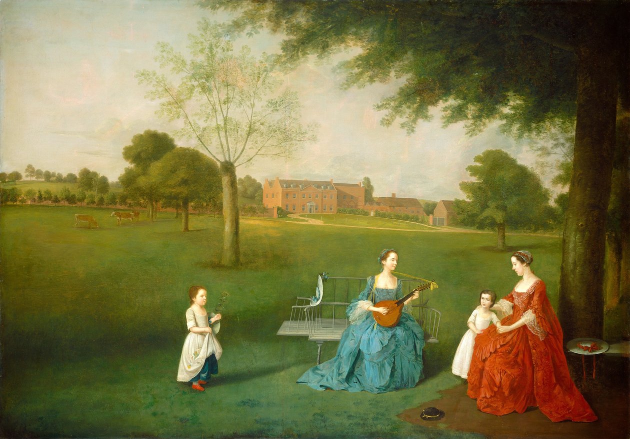 Členové rodiny Maynard v parku ve Waltons, c. 17551762. od Arthur Devis