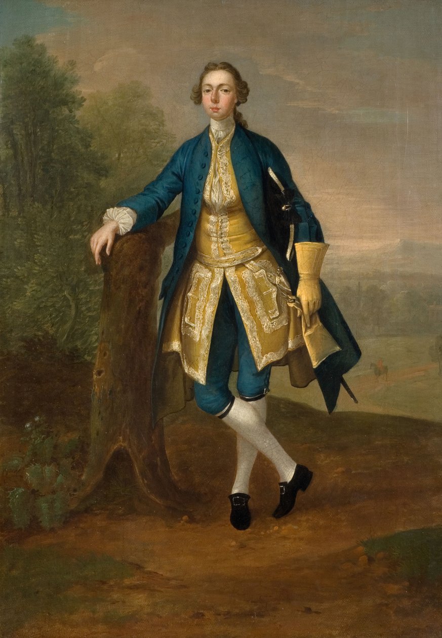 Portrét muže v modrém, 1785. od Arthur Devis