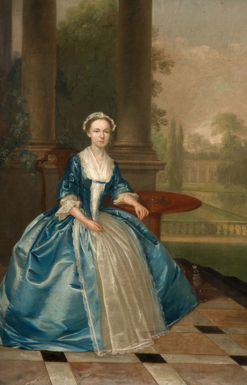 Portrét ženy ve světle modré, 1785. od Arthur Devis